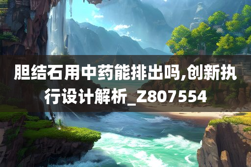 胆结石用中药能排出吗,创新执行设计解析_Z807554