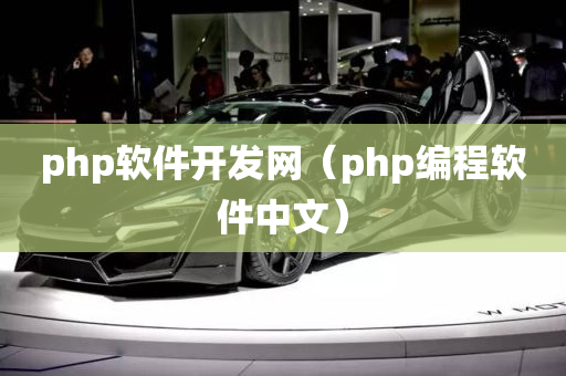 php软件开发网（php编程软件中文）