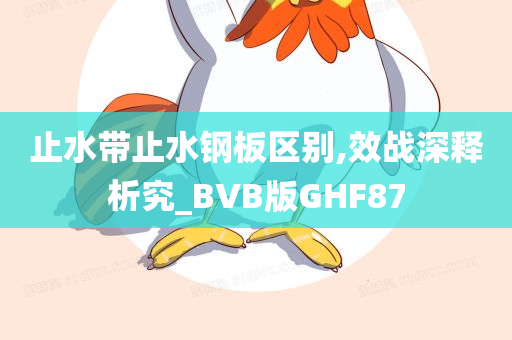 止水带止水钢板区别,效战深释析究_BVB版GHF87