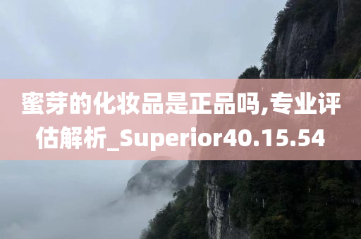 蜜芽的化妆品是正品吗,专业评估解析_Superior40.15.54