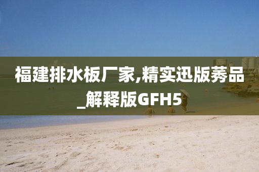 福建排水板厂家,精实迅版莠品_解释版GFH5