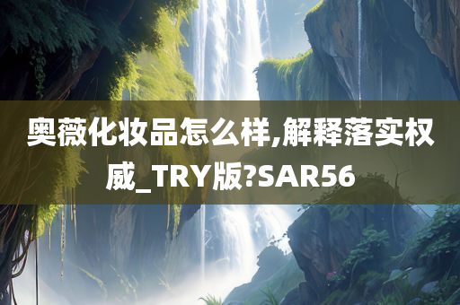 奥薇化妆品怎么样,解释落实权威_TRY版?SAR56