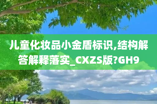 儿童化妆品小金盾标识,结构解答解释落实_CXZS版?GH9