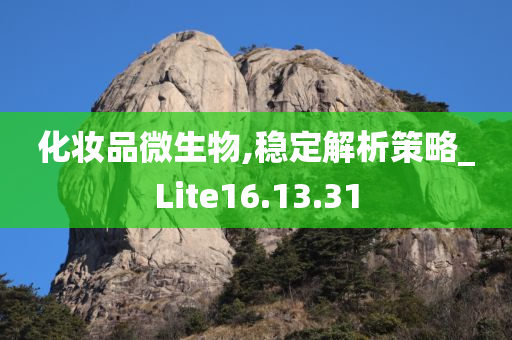 化妆品微生物,稳定解析策略_Lite16.13.31