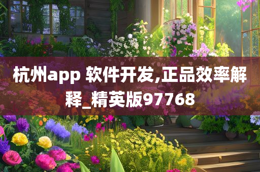 杭州app 软件开发,正品效率解释_精英版97768