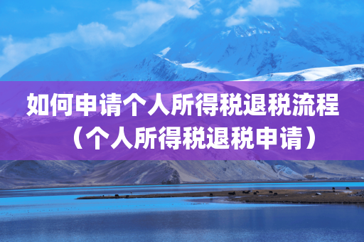 如何申请个人所得税退税流程（个人所得税退税申请）