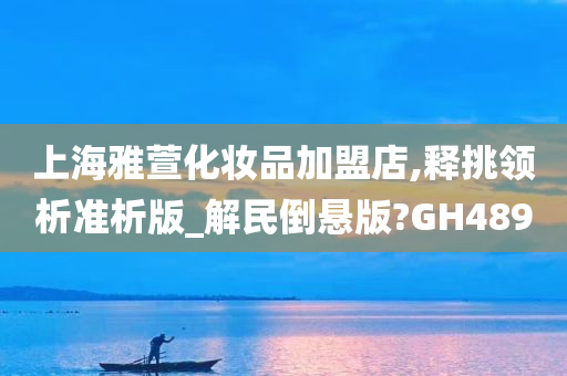 上海雅萱化妆品加盟店,释挑领析准析版_解民倒悬版?GH489