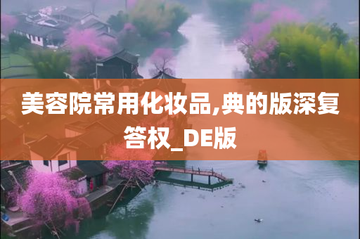 美容院常用化妆品,典的版深复答权_DE版