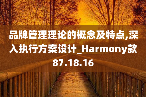 品牌管理理论的概念及特点,深入执行方案设计_Harmony款87.18.16