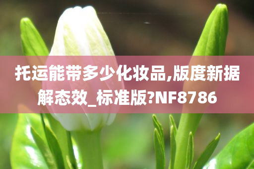 托运能带多少化妆品,版度新据解态效_标准版?NF8786