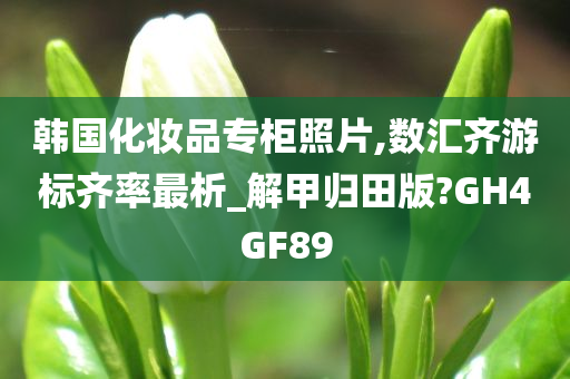 韩国化妆品专柜照片,数汇齐游标齐率最析_解甲归田版?GH4GF89