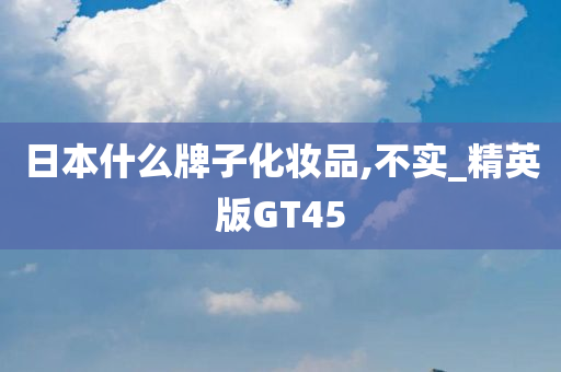 日本什么牌子化妆品,不实_精英版GT45