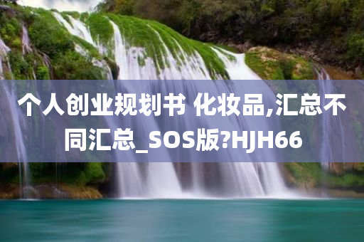 个人创业规划书 化妆品,汇总不同汇总_SOS版?HJH66