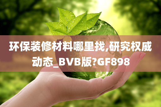 环保装修材料哪里找,研究权威动态_BVB版?GF898