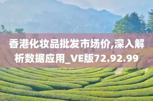 香港化妆品批发市场价,深入解析数据应用_VE版72.92.99