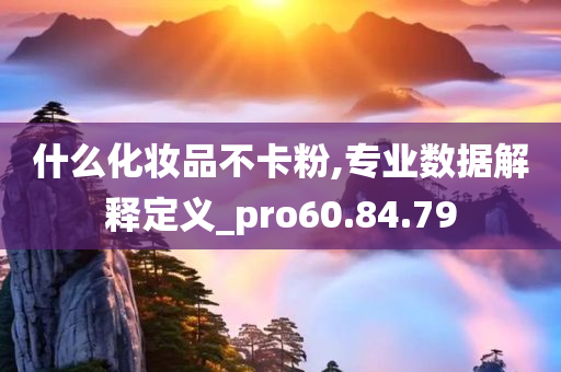 什么化妆品不卡粉,专业数据解释定义_pro60.84.79