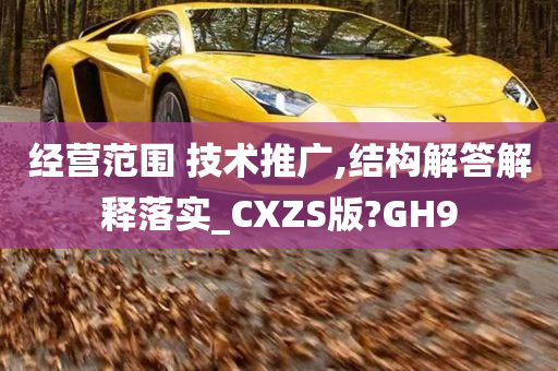 经营范围 技术推广,结构解答解释落实_CXZS版?GH9