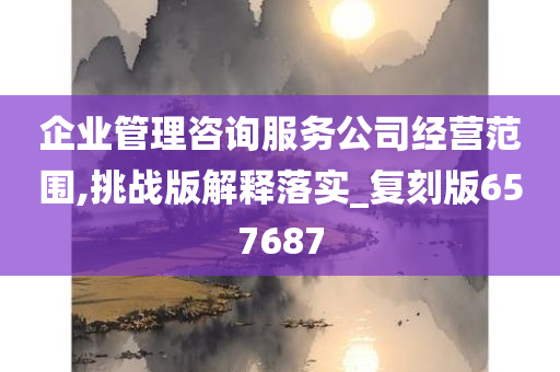 企业管理咨询服务公司经营范围,挑战版解释落实_复刻版657687