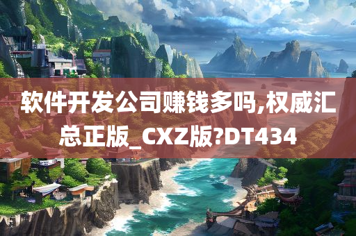 软件开发公司赚钱多吗,权威汇总正版_CXZ版?DT434