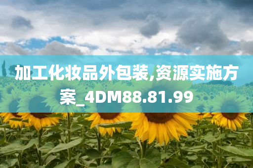 加工化妆品外包装,资源实施方案_4DM88.81.99