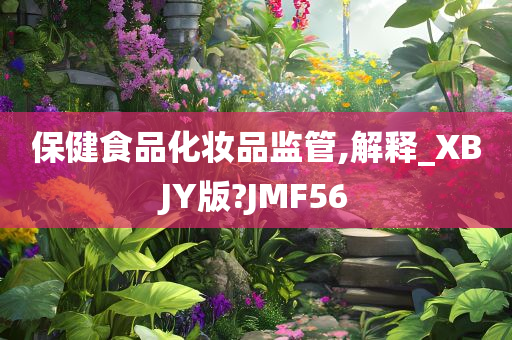 保健食品化妆品监管,解释_XBJY版?JMF56